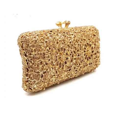 gold metal box clutch|solid gold clutch.